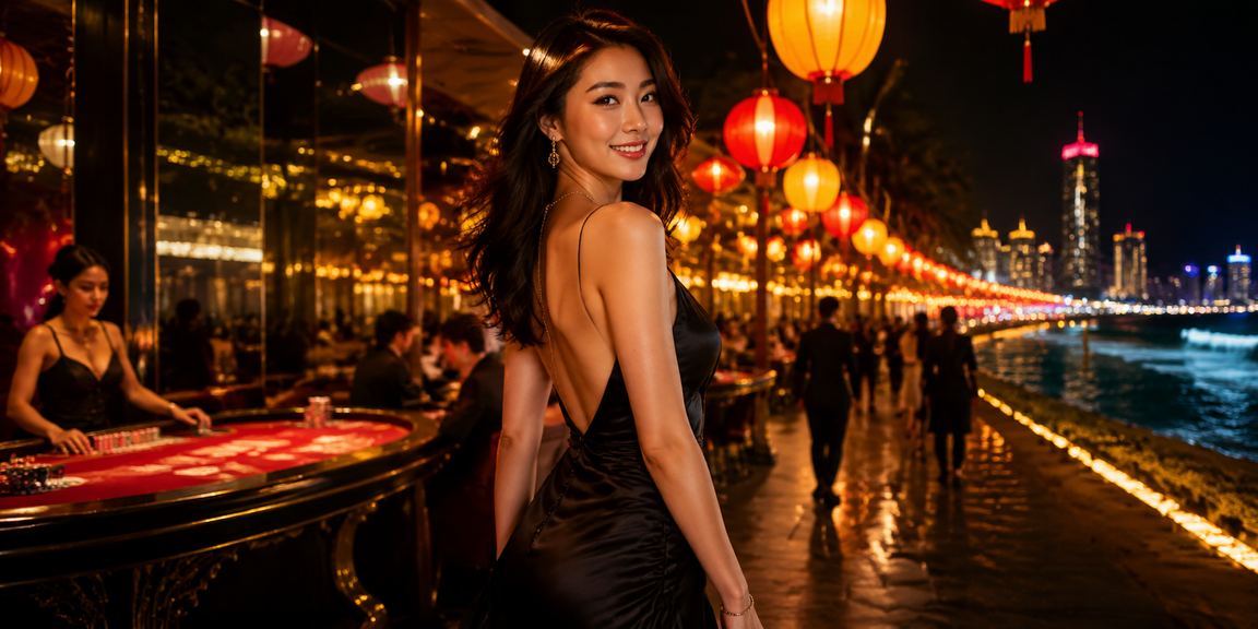 Bàn baccarat tại chợ đêm Vũng Tàu phong cách casino